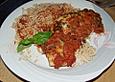&Uuml;berbackene H&auml;hnchenbrustfilets