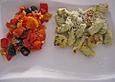 Kr&auml;utergnocchi mit Paradeiser - Paprika - So&szlig;e