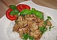 Fleischb&auml;llchen mit Pilzragout