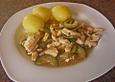 Pute geschnetzelt mit Zucchini
