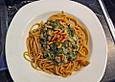 Spinat - Lachs - Spaghetti