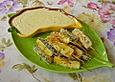 Zucchinisticks mit einem Zwiebeldip