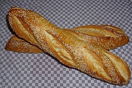 Frischkäsebrotstange mit Sesamkruste 3