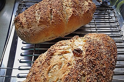 Frischkäsebrotstange mit Sesamkruste 23