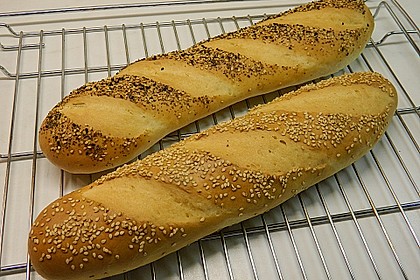 Frischkäsebrotstange mit Sesamkruste 10