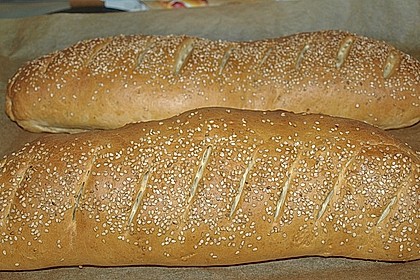 Frischkäsebrotstange mit Sesamkruste 22
