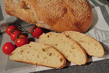 Frischkäsebrotstange mit Sesamkruste 1