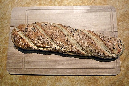 Frischkäsebrotstange mit Sesamkruste 20