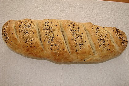 Frischkäsebrotstange mit Sesamkruste 13