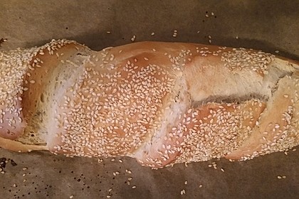 Frischkäsebrotstange mit Sesamkruste 2