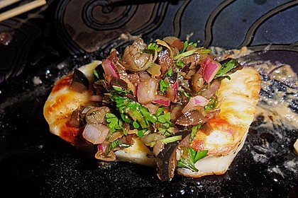 Halloumi mit Zitronensalsa