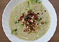 Deftige Kartoffelcremesuppe mit Speck