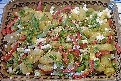Kartoffel - Paprika Pfanne mit Schafskäse 15
