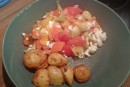 Kartoffel - Paprika Pfanne mit Schafskäse 7
