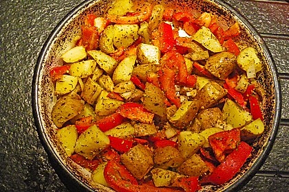 Kartoffel - Paprika Pfanne mit Schafskäse 2