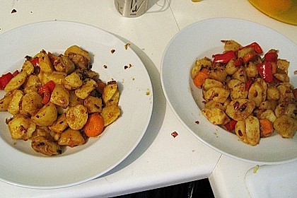Kartoffel - Paprika Pfanne mit Schafskäse 17