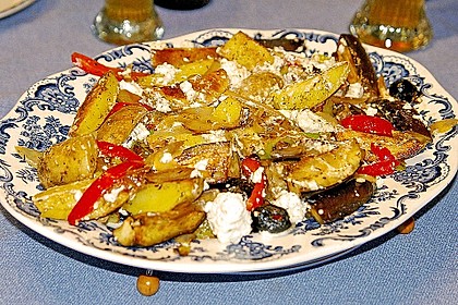 Kartoffel - Paprika Pfanne mit Schafskäse 4