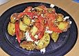Kartoffel - Paprika Pfanne mit Schafsk&auml;se