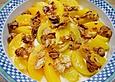 Mascarpone mit Cantuccini und Pfirsichen