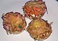 Nudel - Muffins mit Erbsen und Schinken