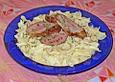 Bandnudeln mit Schweinefilet und Sherry - Sahne - Sauce