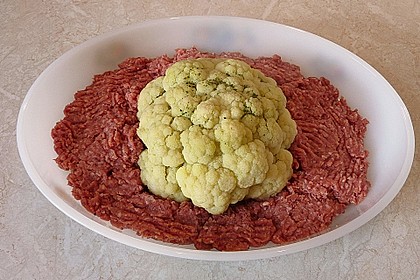 Blumenkohl im Hackfleischring 17