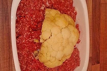 Blumenkohl im Hackfleischring 64