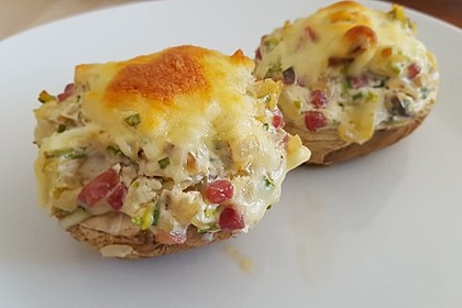 Gefüllte Champignons