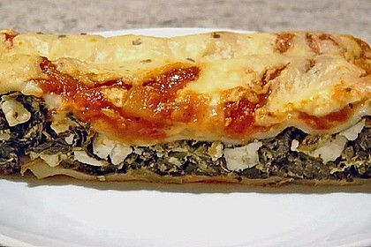 Cannelloni mit Spinat - Feta - F&uuml;llung