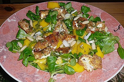 Blattsalat mit Mango und Schafskäse 27