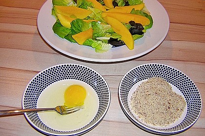 Blattsalat mit Mango und Schafskäse 26