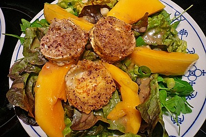 Blattsalat mit Mango und Schafskäse 1