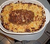 Hackbraten auf Kartoffelgratin (Bild)