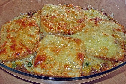 Hackfleisch - Brotauflauf