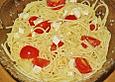 Spaghetti - Tomaten - Salat