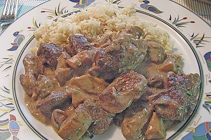 Lebergeschnetzeltes mit Steinpilzen