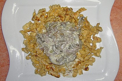 Sp&auml;tzle mit K&auml;seso&szlig;e