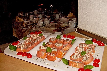 Lachsr&ouml;llchen mit Frischk&auml;sef&uuml;llung 5