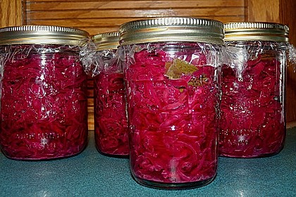 Sauerkraut in einem Glas selbst gemacht 12