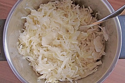 Sauerkraut in einem Glas selbst gemacht 42