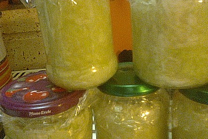 Sauerkraut in einem Glas selbst gemacht 49