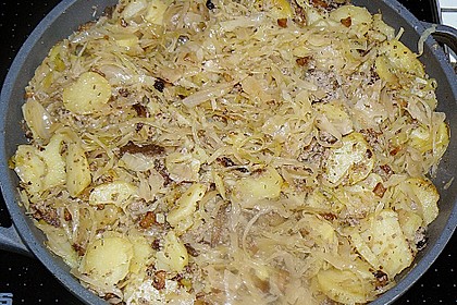 Sauerkraut in einem Glas selbst gemacht 22