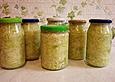 Sauerkraut in einem Glas selbst gemacht