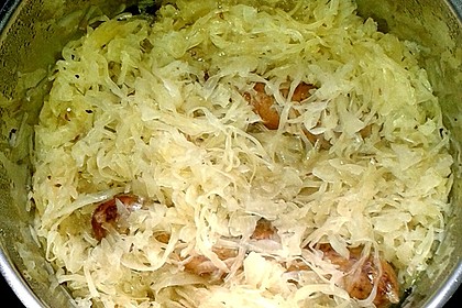 Sauerkraut in einem Glas selbst gemacht 5