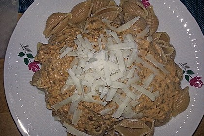 Nudeln mit Sahnelinsen 2