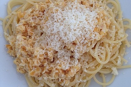 Nudeln mit Sahnelinsen 1