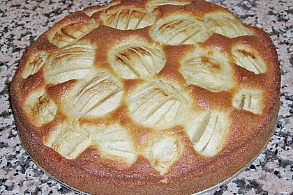 Einfacher versunkener Apfelkuchen 4