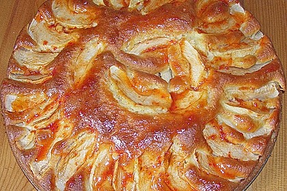 Einfacher versunkener Apfelkuchen 13