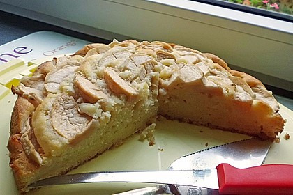 Einfacher versunkener Apfelkuchen 17