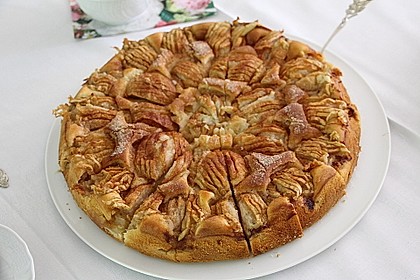 Einfacher versunkener Apfelkuchen 10